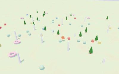 Shadow Tile Map three.js webgpu - shadow map array tile demo