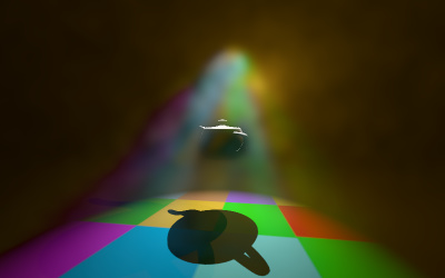Webgpu Light three.js webgpu - volumetric lighting